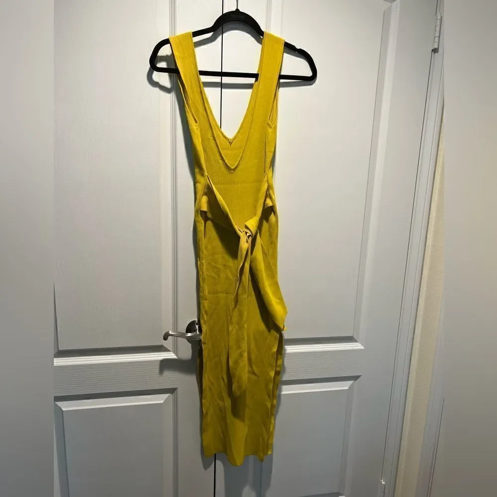 Forever 21 Belted Ribbed side-Slits Midi Dress - Picture 2 of 5